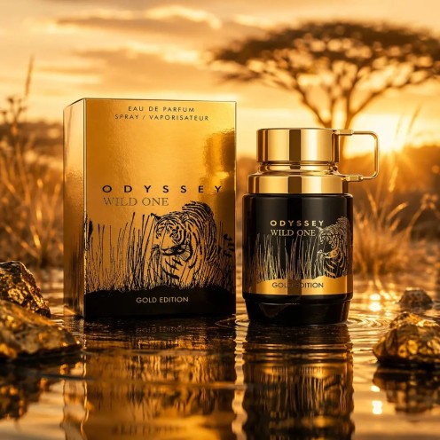 ARMAF Odyssey Wild One Gold Edition, Eau de Parfum Spray for Men EDP, 3.4 Fl Oz