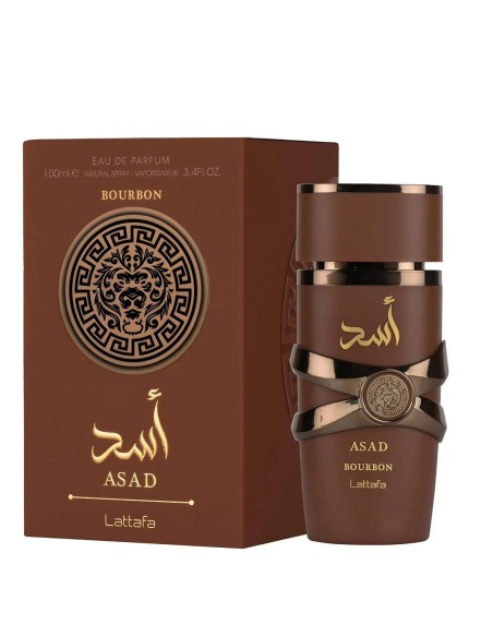 Lattafa Asad Bourbon - For Men Eau De Parfum, 3.4 Fl. Oz