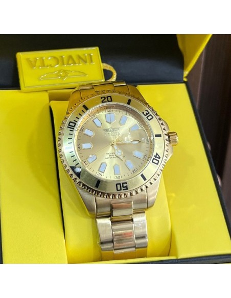 Invicta Men's Pro Diver 46mm Stainless Steel Quartz Watch, Gold (Model: 46902)