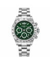 Invicta Mens 28670 Speedway Quartz Chronograph Silver Green Dial Watch