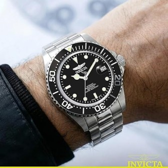 Invicta Men's 5053 Pro Diver Collection Automatic Watch Silver Black Dial 2