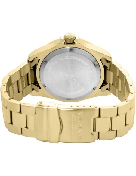 Invicta Men's 16739 Specialty Analog Display Swiss Quartz Gold Black Dial Watch 44mm