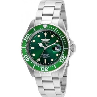 Invicta Men's 5053 Pro Diver Collection Automatic Watch Silver Green Dial