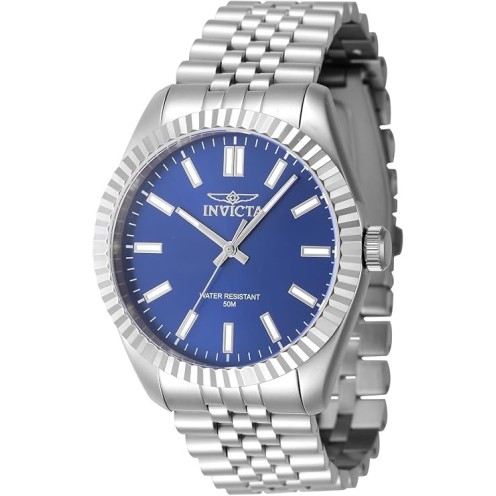 Invicta Specialty Unisex 40mm Stainless Steel Silver Blue dial PC21 Quartz