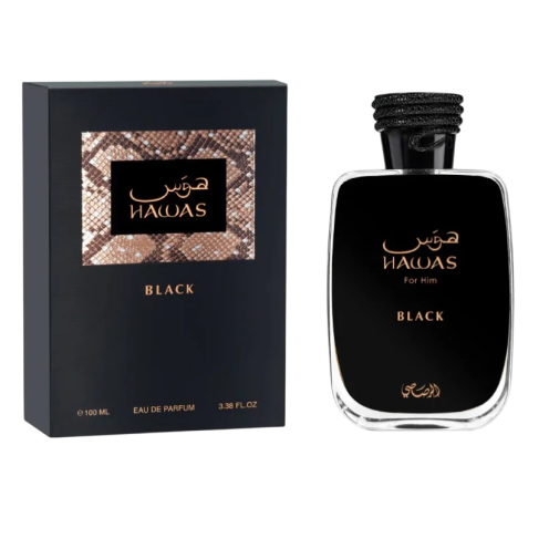 RASASI Hawas Black Eau de Parfum for Men 100ml (3.4 oz)
