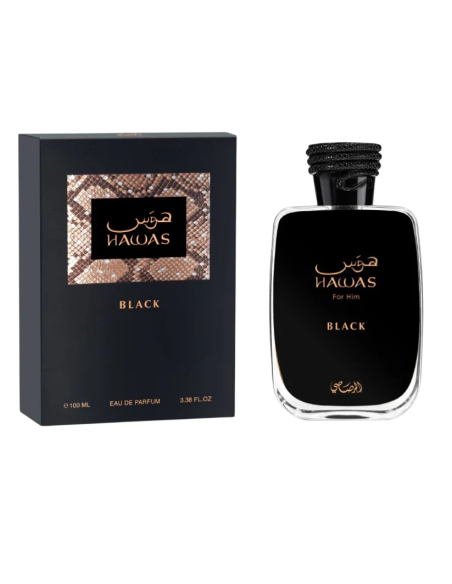 RASASI Hawas Black Eau de Parfum for Men 100ml (3.4 oz)