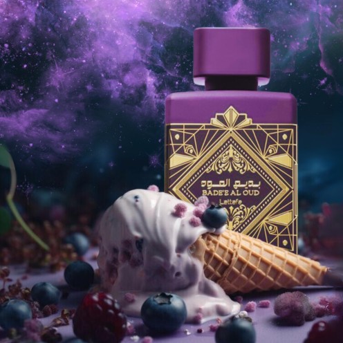 Lattafa Bade'e Al Oud, Amethyst for Unisex Eau de Parfum Spray, 3.4 Ounce