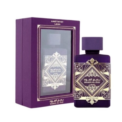 Lattafa Bade'e Al Oud, Amethyst for Unisex Eau de Parfum Spray, 3.4 Ounce