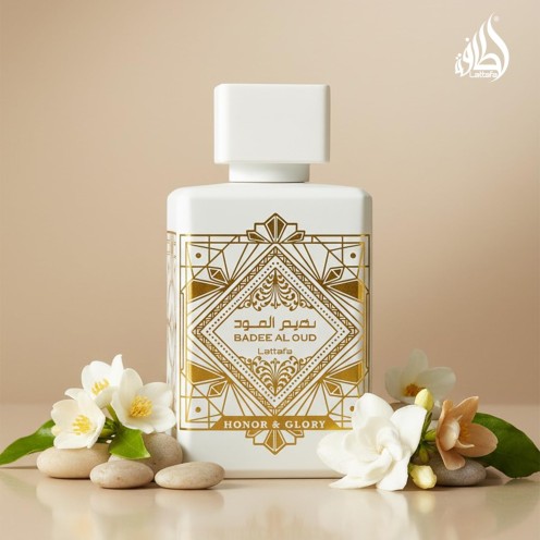 Lattafa Bade'e Al Oud, Honor & Glory for Unisex Eau de Parfum Spray, 3.4 Ounce