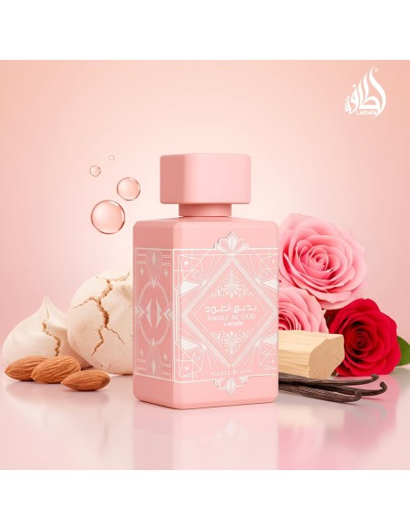 Lattafa Bade'e Al Oud, Noble Blush for Women Eau de Parfum Spray, 3.4 Ounce