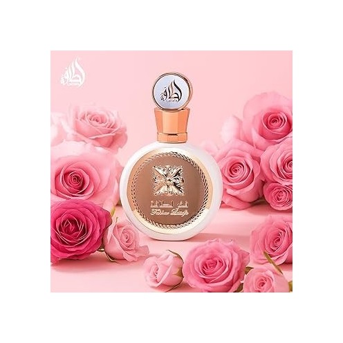 Lattafa Fakhar Gold Rose for Women Eau de Parfum Spray, 3.4 Ounce