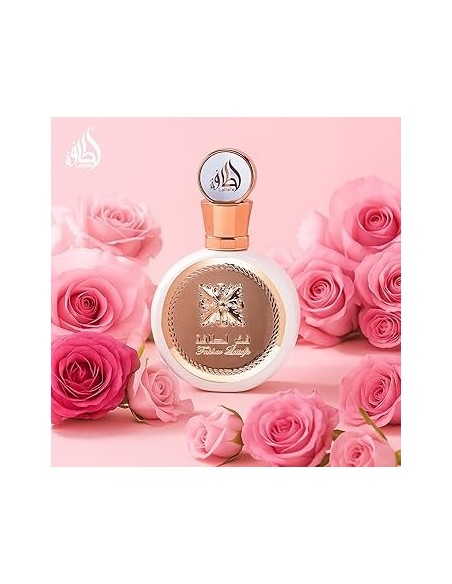 Lattafa Fakhar Gold Rose for Women Eau de Parfum Spray, 3.4 Ounce