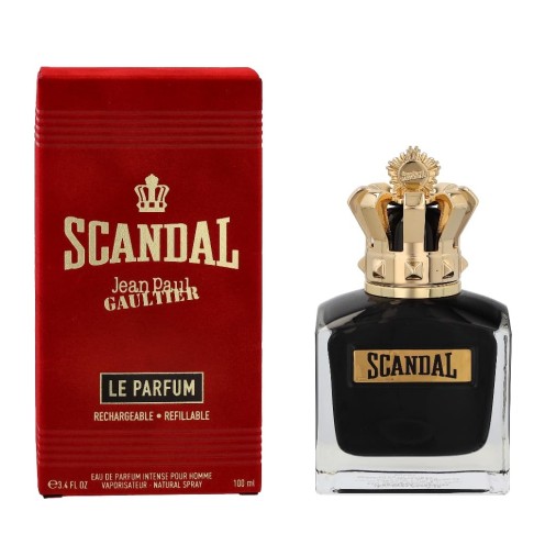 Jean Paul Gaultier Scandal Le Eau de Parfum Intense Refillable Spray for Men, 3.4 oz
