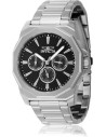 Invicta Speedway Stainless Steel Men's Quartz Watch Silver Black Dial - 42mm