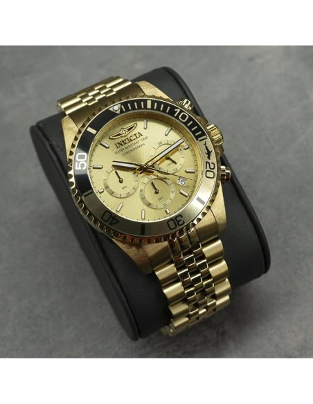 Invicta Pro Diver Edelstahl Herren Quarzuhrwerk Gold - 43mm