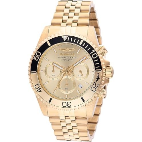 Invicta Pro Diver Edelstahl Herren Quarzuhrwerk Gold - 43mm